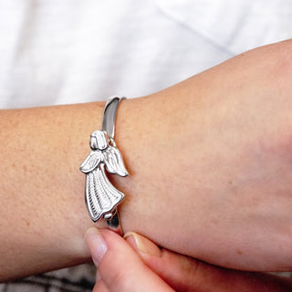 Angel Bracelet Top in Sterling Silver (32 x 20mm)