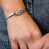 Square Knot Bracelet Top in Sterling Silver (28 x 14mm)