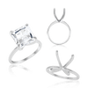 ITI NYC Princess Shape 4 Prong Light High TIF Style Solitaire