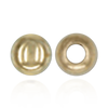 ITI NYC Plain Two Hole Round Beads in Gold Filled (2 mm - 8 mm)