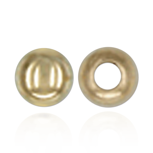 ITI NYC Plain Two Hole Round Beads in Gold Filled (2 mm - 8 mm)