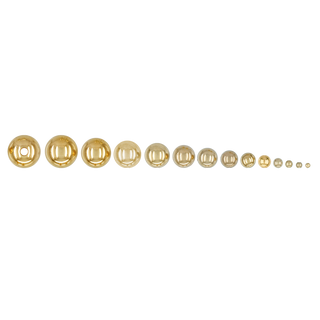 ITI NYC Plain Two Hole Round Beads in Gold Filled (2 mm - 8 mm)
