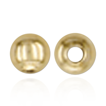 Load image into Gallery viewer, ITI NYC Plain Two Hole Round Beads in Gold Filled (2 mm - 8 mm)
