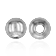 Load image into Gallery viewer, ITI NYC Plain Two Hole Round Beads in Sterling Silver (2 mm - 11 mm)
