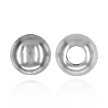 Load image into Gallery viewer, ITI NYC Plain Two Hole Round Beads in Sterling Silver (2 mm - 11 mm)
