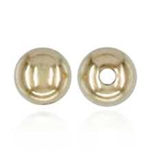 Load image into Gallery viewer, ITI NYC Plain Two Hole Round Beads in 10K and 14K Gold (2 mm - 8 mm)
