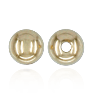 ITI NYC Plain Two Hole Round Beads in Gold Filled (2 mm - 8 mm)