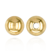 ITI NYC Plain Two Hole Round Beads in Gold Filled (2 mm - 8 mm)