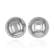 Load image into Gallery viewer, ITI NYC Plain Two Hole Round Beads in Sterling Silver (2 mm - 11 mm)
