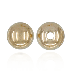 ITI NYC Plain Two Hole Round Beads in Gold (2 mm - 8 mm)