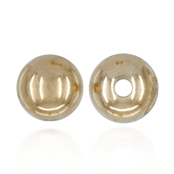 ITI NYC Plain Two Hole Round Beads in Gold Filled (2 mm - 8 mm)