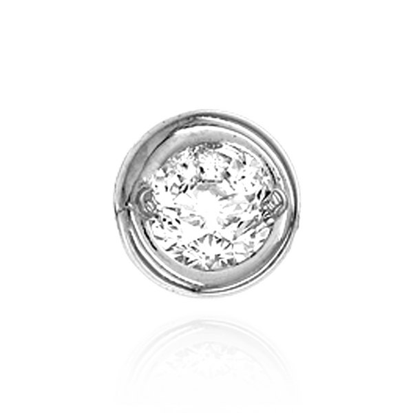 ITI NYC Round Bezels With Two Prongs in Sterling Silver (4.00 mm - 5.75 mm)