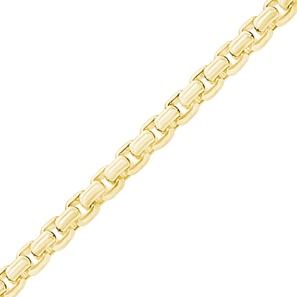 Bulk / Spooled Round Box Chain in 14K Yellow Gold (1.20 mm - 4.00 mm)
