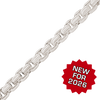 Bulk / Spooled Round Box Chain in Platinum (1.60 mm - 3.20 mm)