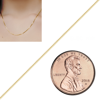 Bulk / Spooled Venetian Box Chain in 14K & 18K Yellow Gold (0.80 mm - 3.30 mm)