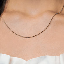 Load image into Gallery viewer, Bleecker St. Box Chain Necklace in Sterling Silver
