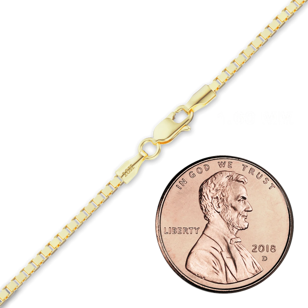 Bleecker St. Box Necklace in 18K Yellow Gold