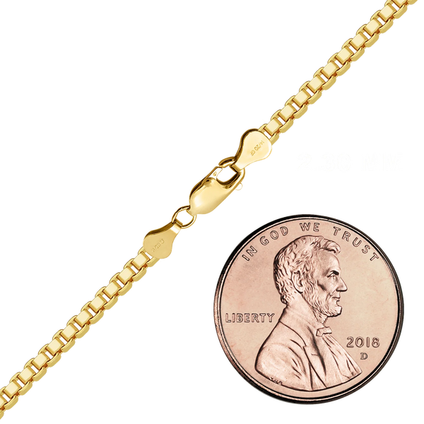 Finished Venetian Box Necklace in 14K Gold-Filled
