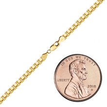 Load image into Gallery viewer, Finished Venetian Box Anklet in 14K Gold-Filled
