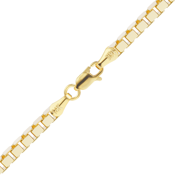 Bleecker St. Box Necklace in 14K Yellow Gold