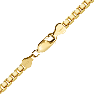 Finished Venetian Box Anklet in 14K Gold-Filled