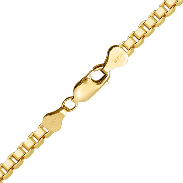 Finished Venetian Box Anklet in 14K Gold-Filled