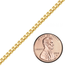 Load image into Gallery viewer, Bulk / Spooled Venetian Box Chain in 14K Gold-Filled (1.00 mm - 3.50 mm)
