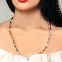 Load image into Gallery viewer, Bleecker St. Box Chain Necklace in Sterling Silver
