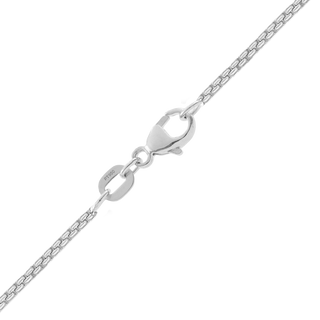 Finished Elongated (Inka) Box Chain in Platinum