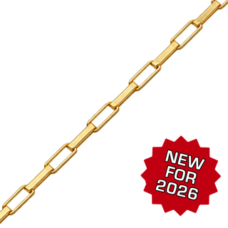 Bulk / Spooled Elongated (Inka) Box Chain in 14K Gold-Filled (1.30 mm - 2.10 mm)