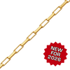 Bulk / Spooled Elongated (Inka) Box Chain in 14K Gold-Filled (1.30 mm - 2.10 mm)