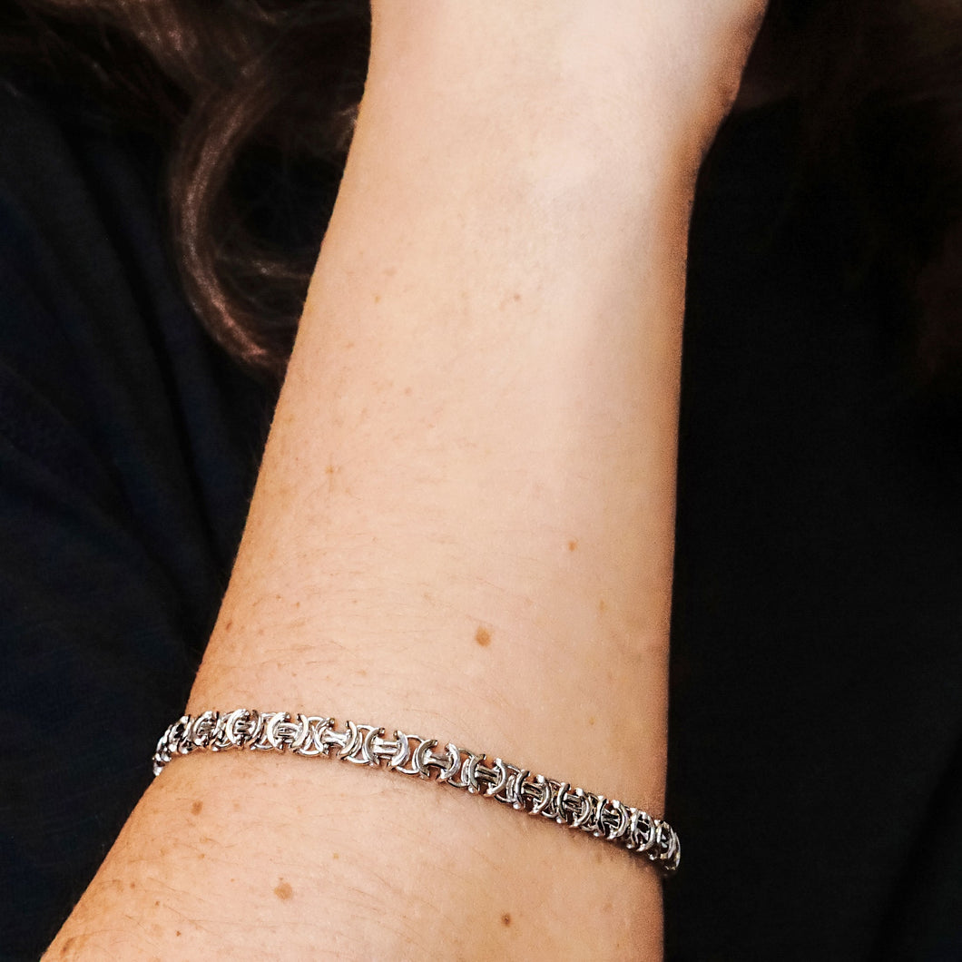 New Amsterdam Byzantine Chain Bracelet in Sterling Silver