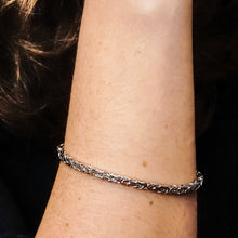Load image into Gallery viewer, Times Square Byzantine Chain Bracelet in Sterling Silver
