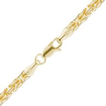 Load image into Gallery viewer, Finished Handmade Byzantine Anklet in 14K Yellow Gold
