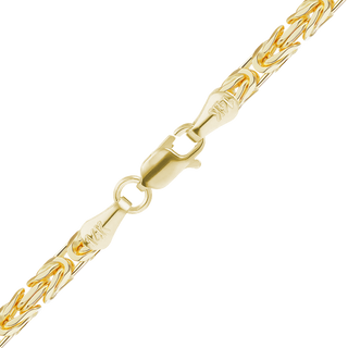 Finished Handmade Byzantine Bracelet in 14K Yellow Gold