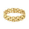 St. Marks Pl. Bizmark Chain Ring in 14K Yellow Gold