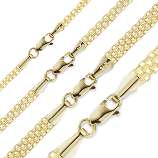 Diamond District Bizmark Anklet in 14K Yellow Gold