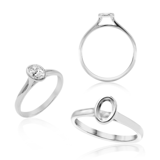 ITI NYC Oval Bezel Solitaire