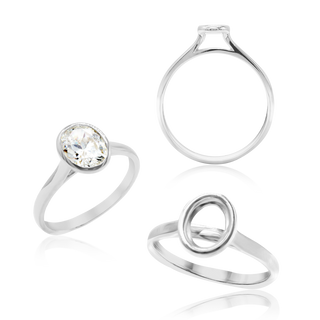 ITI NYC Oval Bezel Solitaire