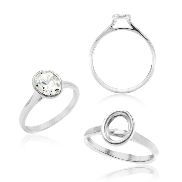 ITI NYC Oval Bezel Solitaire