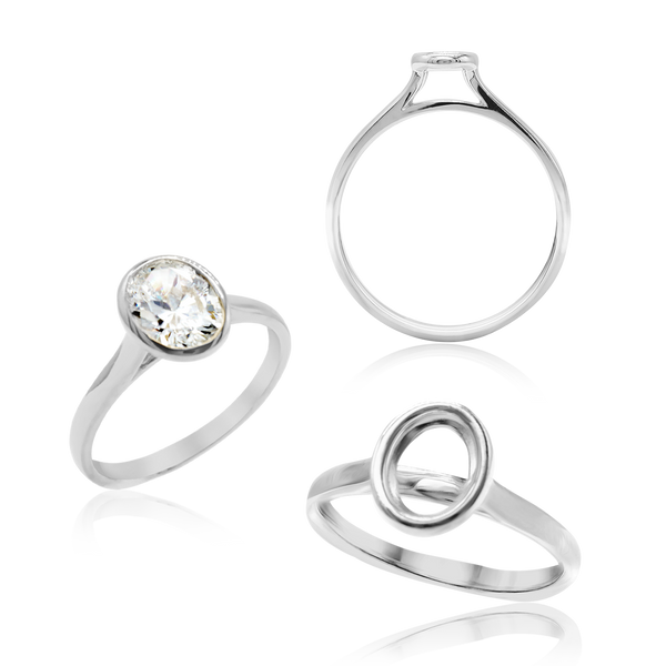 ITI NYC Oval Bezel Solitaire