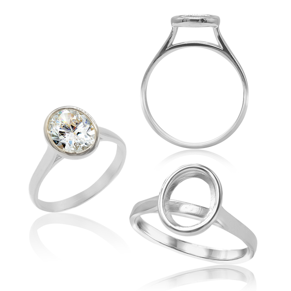 ITI NYC Oval Bezel Solitaire
