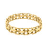 St. Marks Pl. Bizmark Chain Ring in 14K Yellow Gold