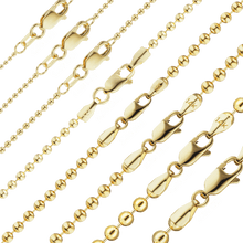 Load image into Gallery viewer, Broadway Bead Necklace in 14K Yellow Gold
