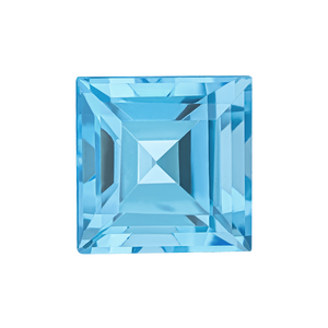 Square AAA Natural Blue Topaz - December Birthstones
