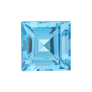 Square Blue Topaz - December Birthstones