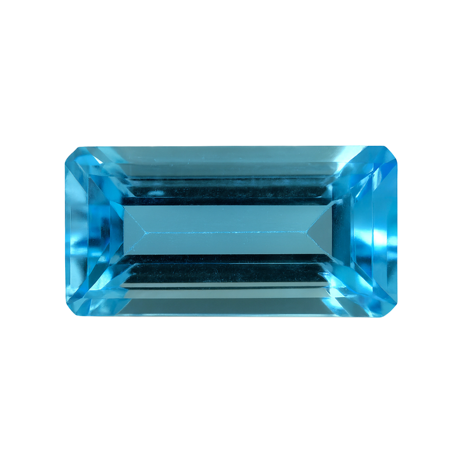 Baguette Blue Topaz - December Birthstones