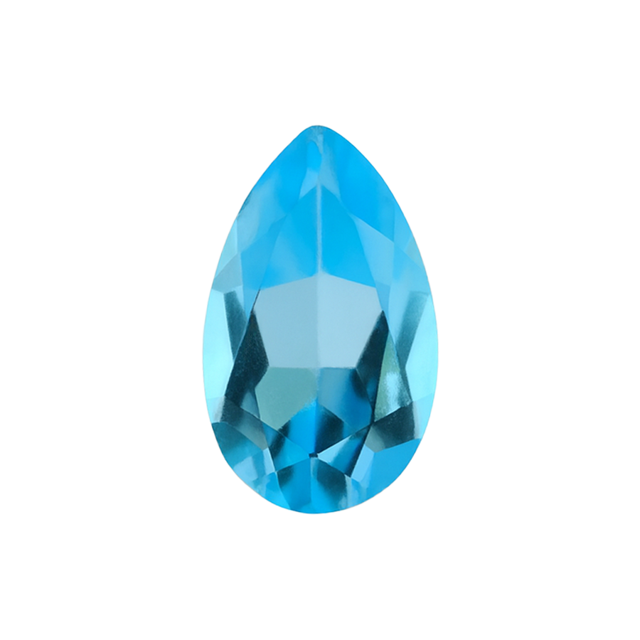 Pear Shape Blue Topaz - December Birthstones