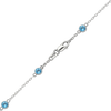 Bulk / Spooled Diamond by the Yard Cable Chain in 14K White Gold (Diamond Bezel: Every 1.5")
