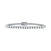 Tennis Bracelet with Cubic Zirconia in Sterling Silver (2 mm - 4 mm)